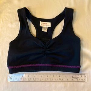 Free People Sport Racerback Bra Black Combo S
